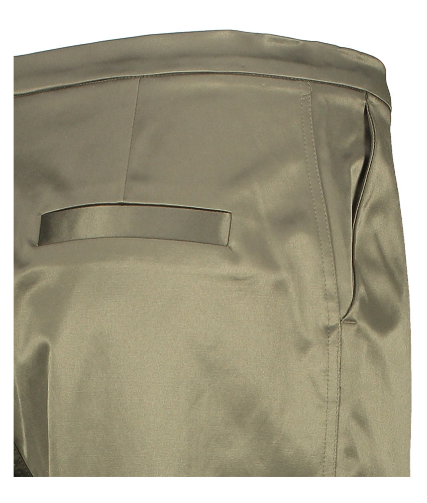 Kaki groene geklede broek Paulina Collectors Club