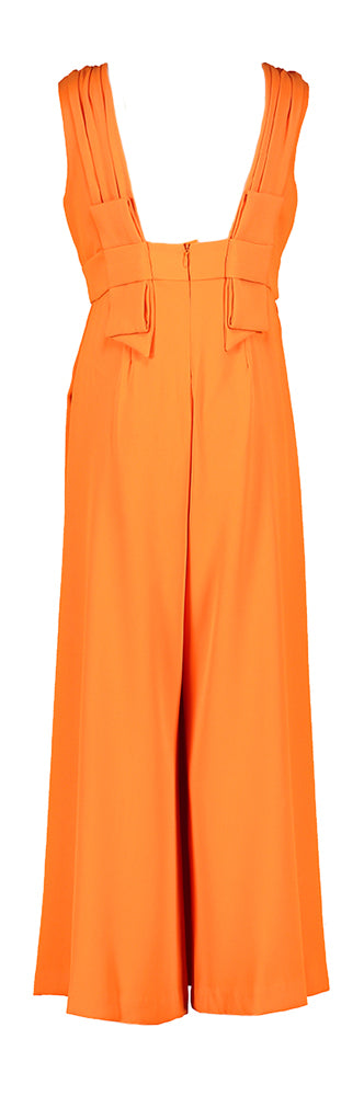 Oranje jumpsuit met blote rueg Abel & Lula