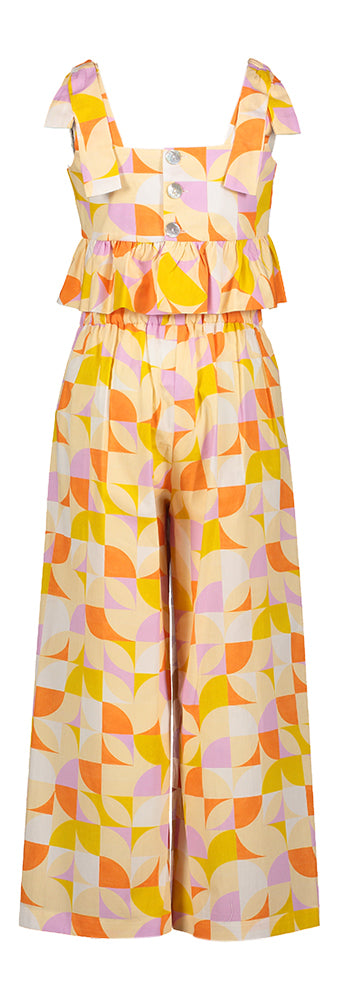 Ensemble Abel&Lula 2 pièces crop top et pantalon à imprimé floral