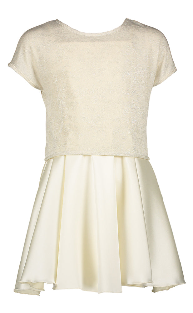 Ecru jurk met top Rtb