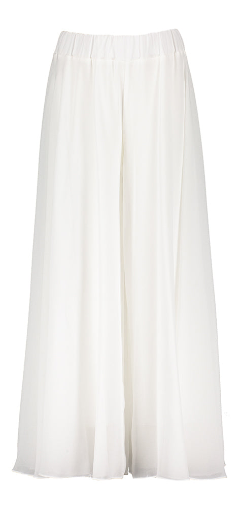 Witte losvallende broek Diamante Blu