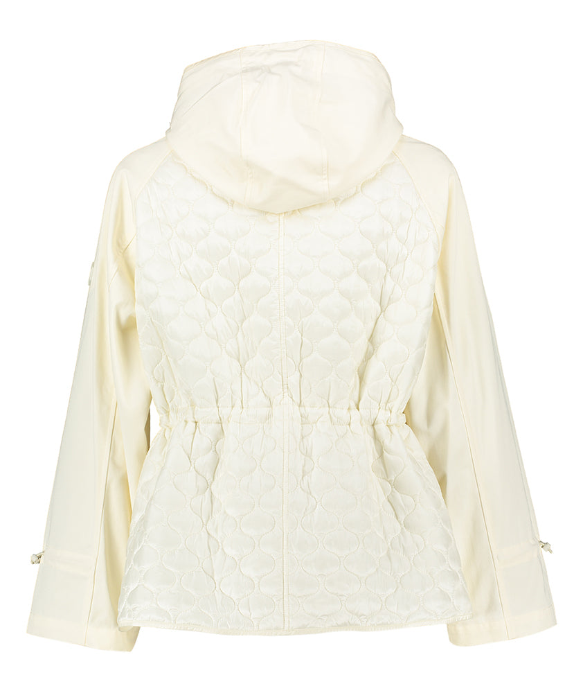 Ecru zomerjas met kap Hox