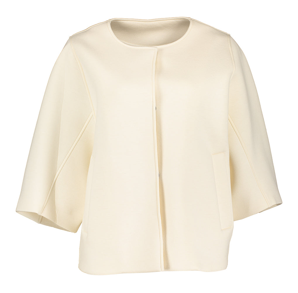 Manteau beige à boutons-pression Hox