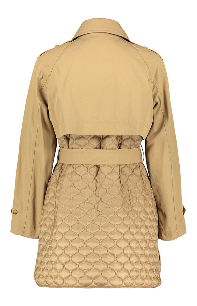 Donkerbeige trenchcoat Hox