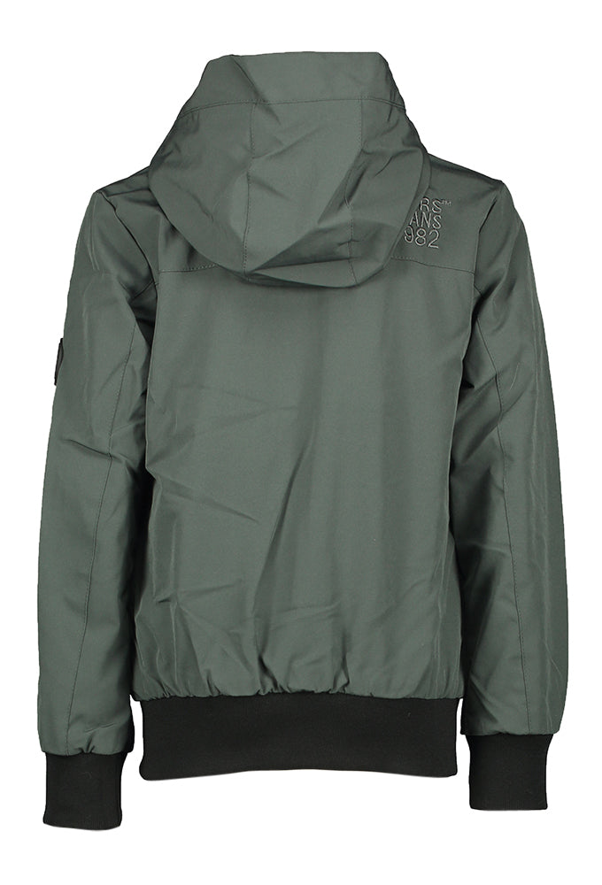 Donkergroene jas met kap Sammo Cars