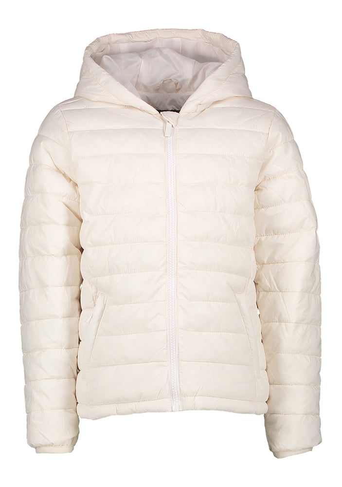 Beige gewatteerde jas met kap Cars