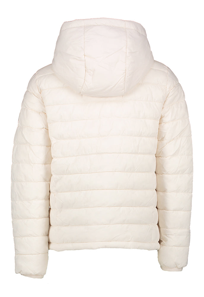 Beige gewatteerde jas met kap Cars