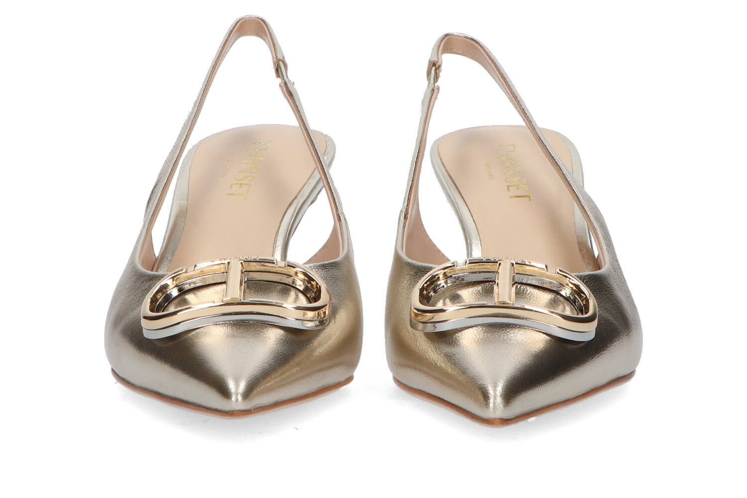 Ensemble de slingbacks dorés
