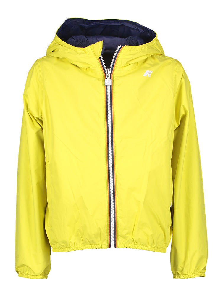 Gele omkeerbare regenjas K-way