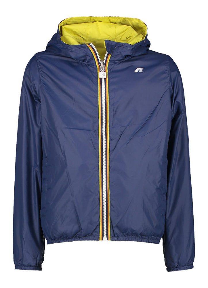 Gele omkeerbare regenjas K-way