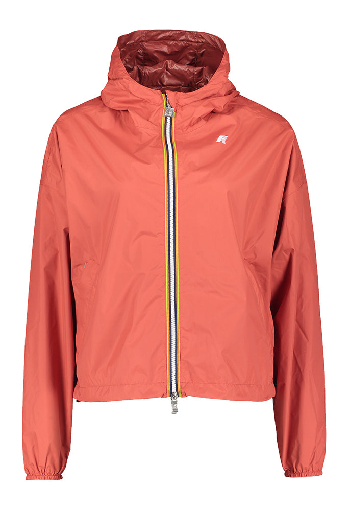 Rode omkeerbare regenjas Laurette Plus K-way