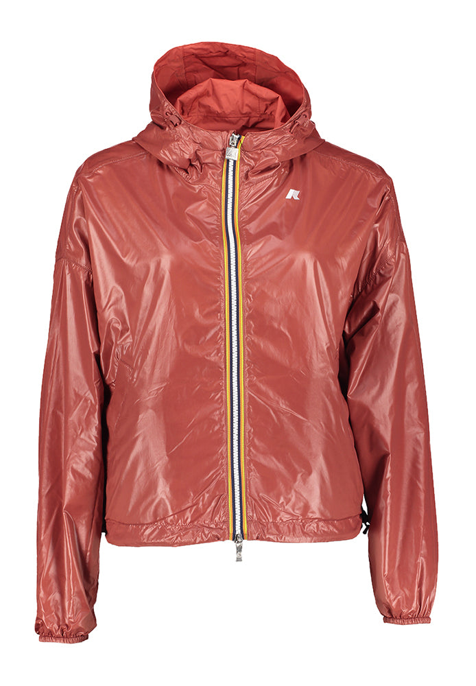 Rode omkeerbare regenjas Laurette Plus K-way