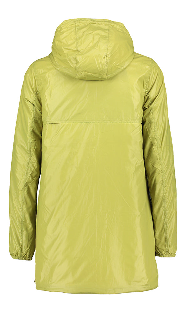 Veste à capuche réversible Sophie Double K-Way kaki/vert