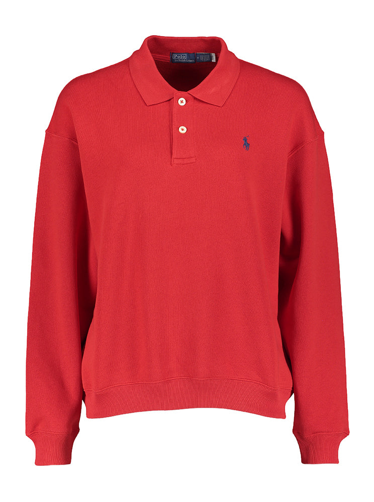 Rode sweater met kraag Ralph Lauren