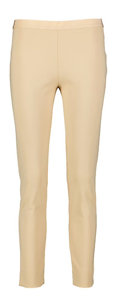 Pantalon beige ajusté et confortable avec élastique Liviana Conti