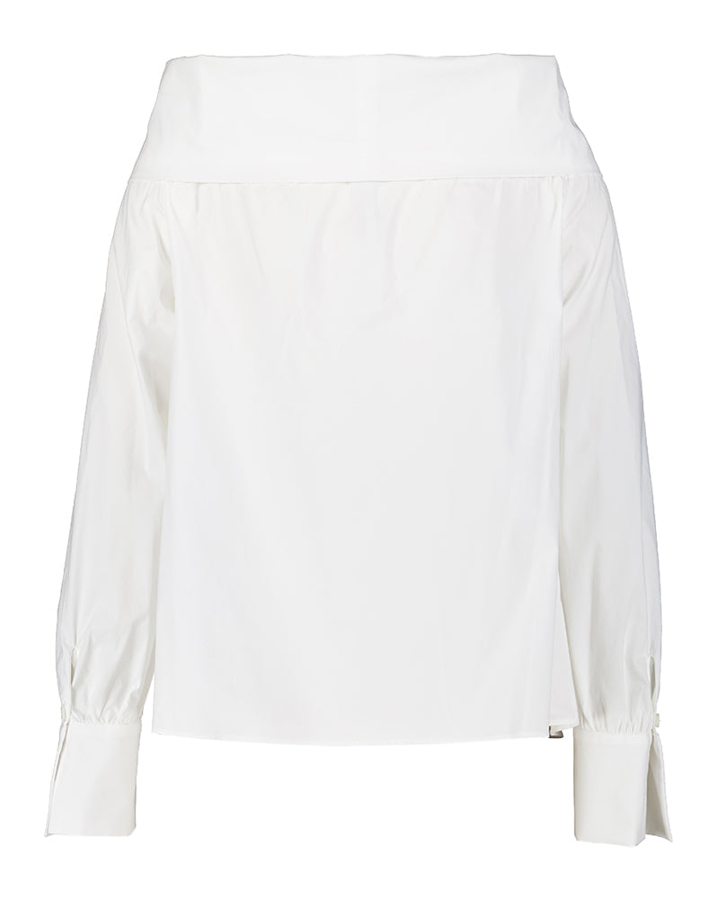 Witte katoenen off schoulder bloes Liviana Conti