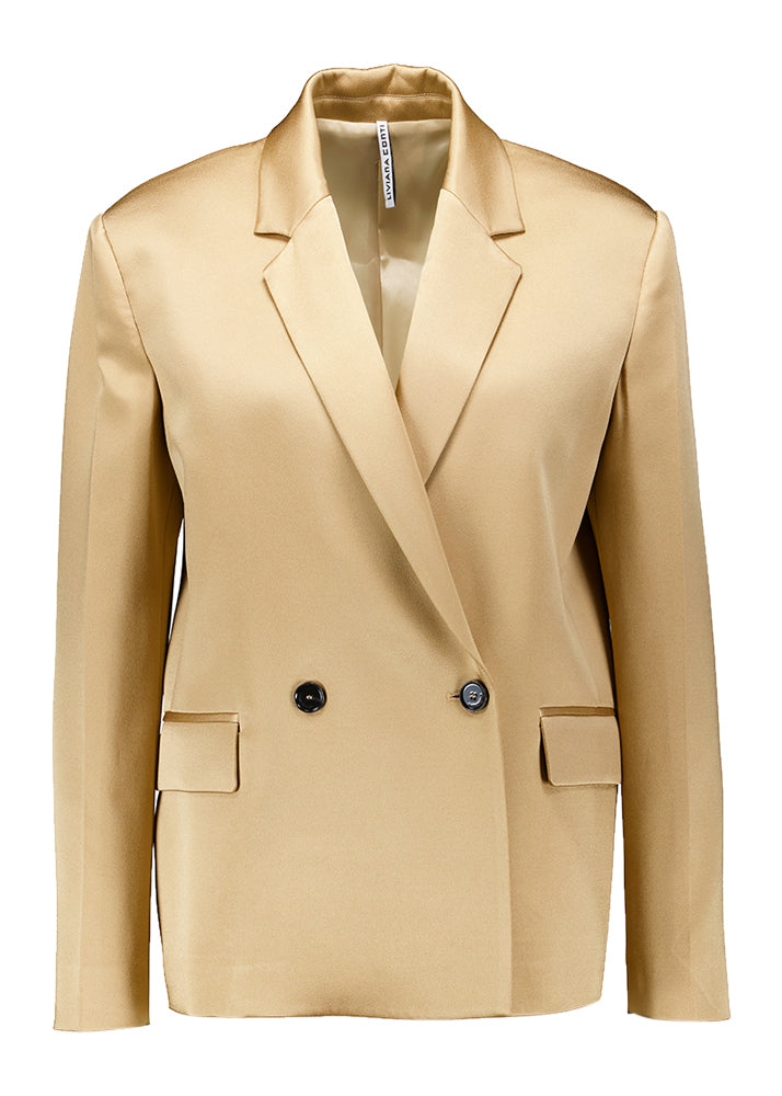 Blazer large couleur or Liviana Conti