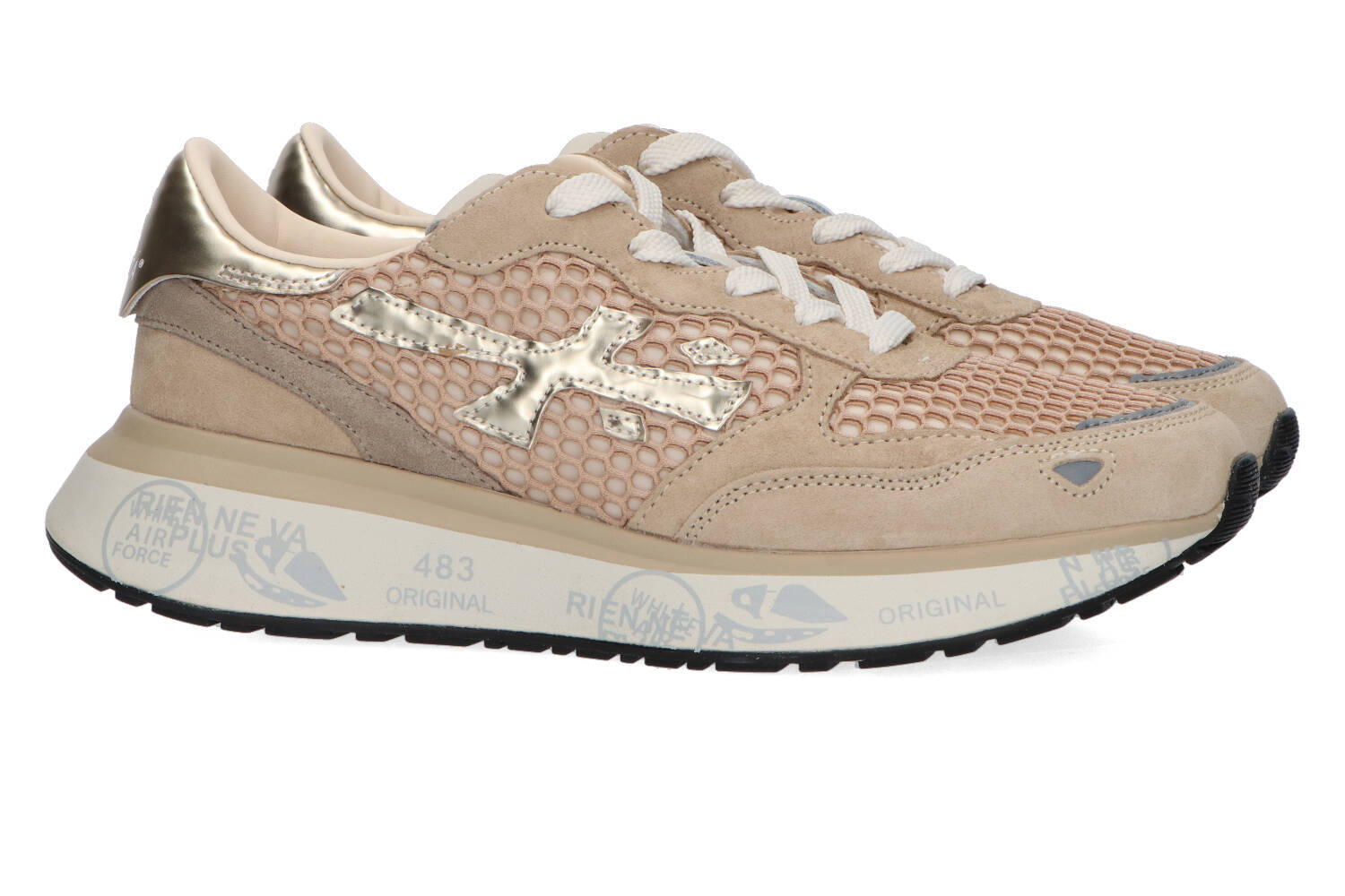 Beige lage sneakers Lauryn Premiata