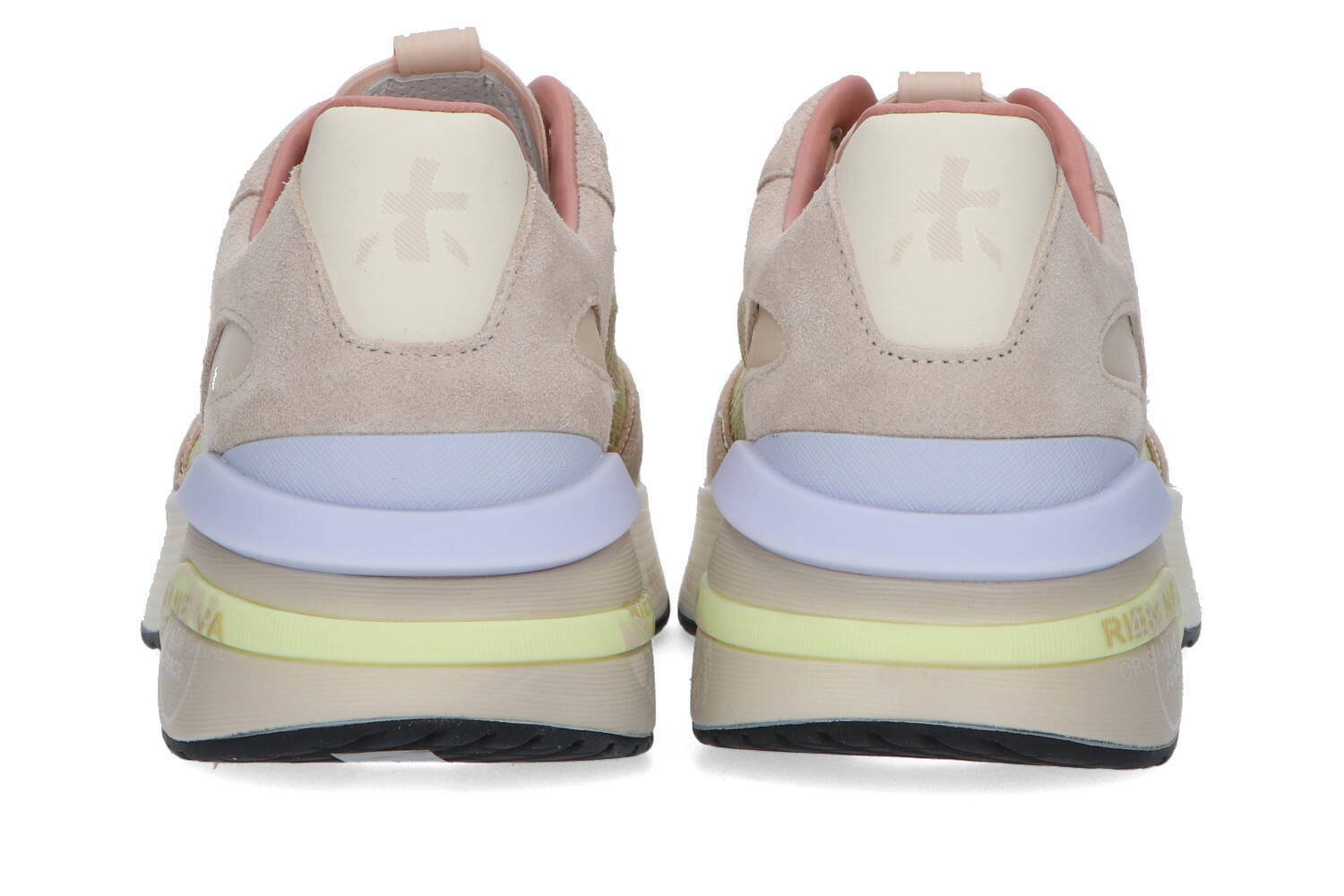 Multicolor sneakers met lime groen detail Moerund Premiata