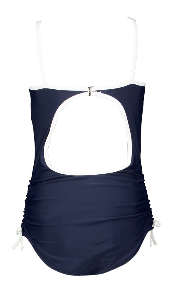 Donkerblauw badpak met logo Ralph Lauren