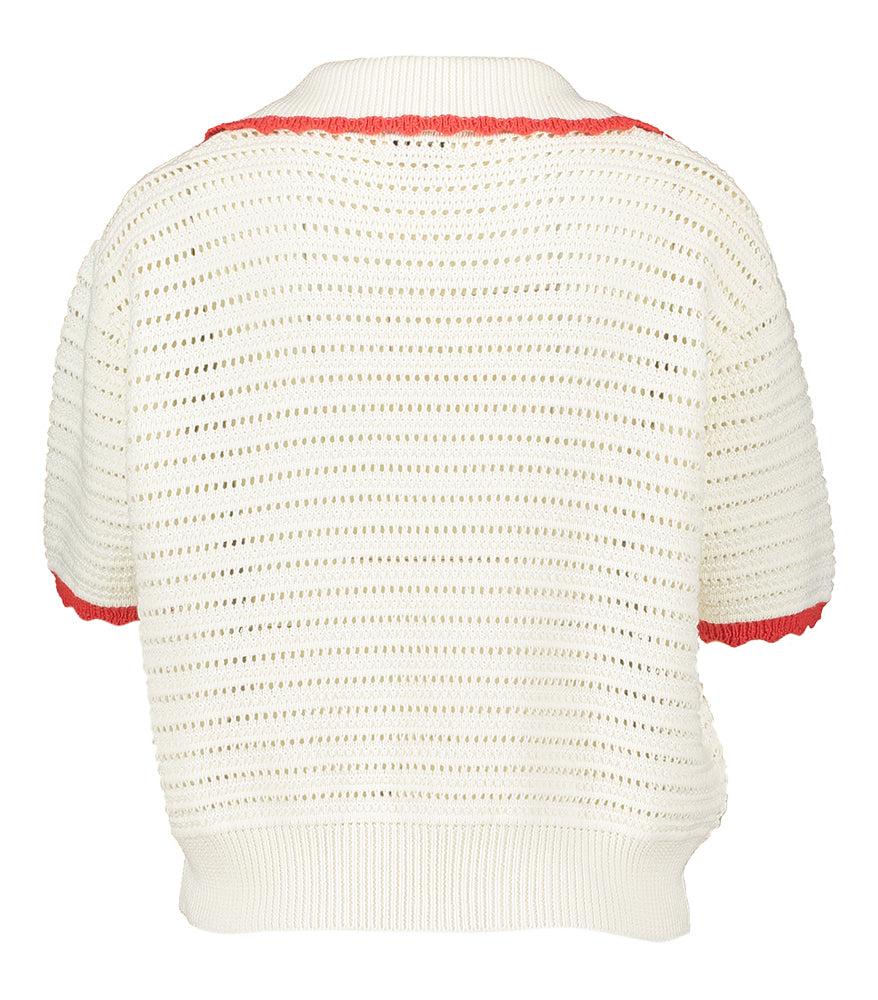 Polo crème à manches courtes Caina Frnch