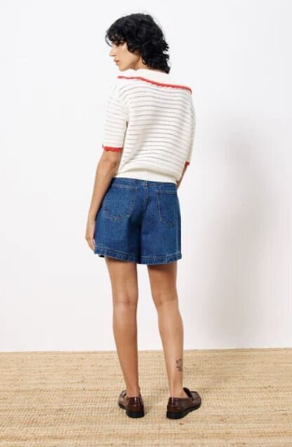 Polo crème à manches courtes Caina Frnch