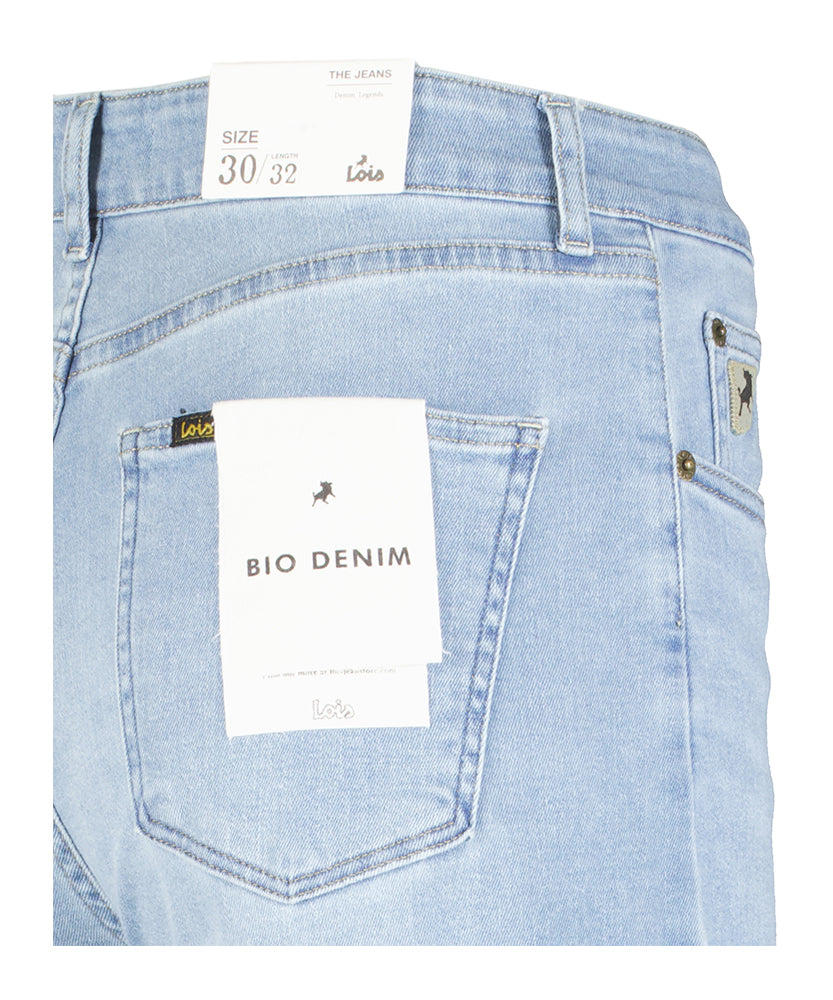 Lichtblauwe bootcut jeans Rosa Lois