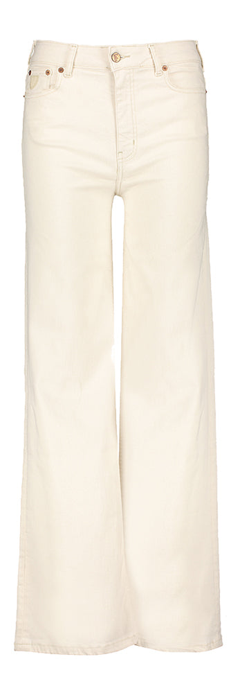 Jean ample écru Palazzo Loïs