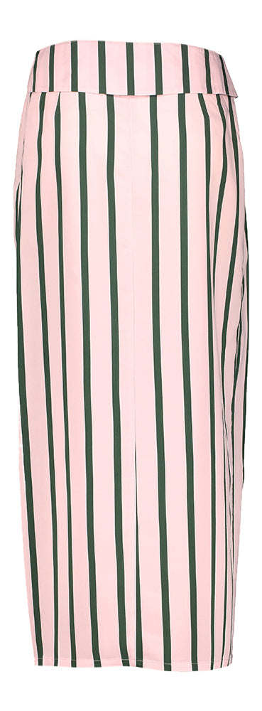 Jupe rose pâle à rayures vertes et fente sur le devant, Sonora, 23 mars
