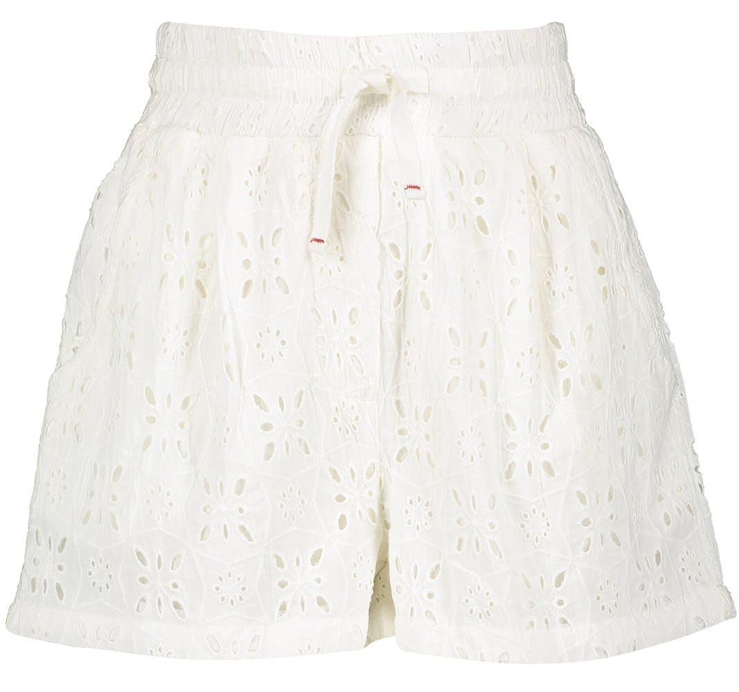 Witte short in broderie Kate Bellerose