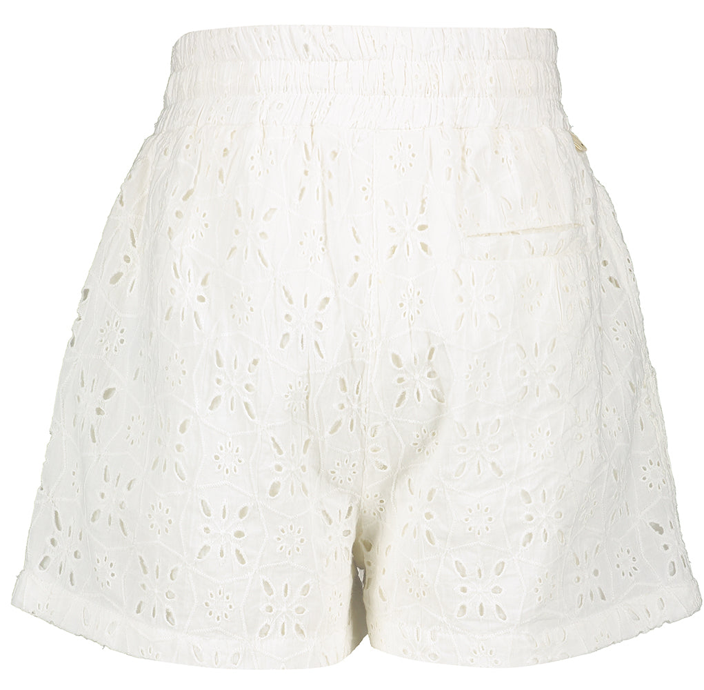 Witte short in broderie Kate Bellerose