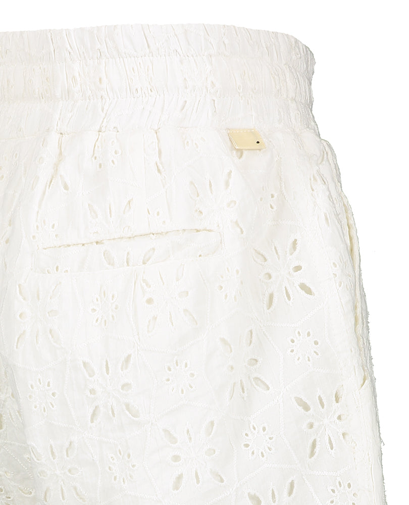 Witte short in broderie Kate Bellerose