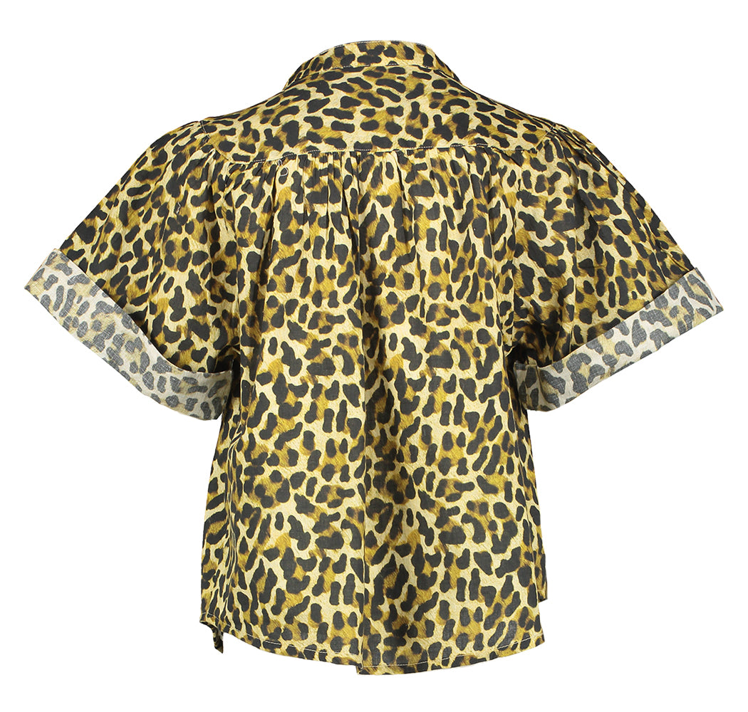 Wijdvallende bloes in dierenprint Hopsa Bellerose