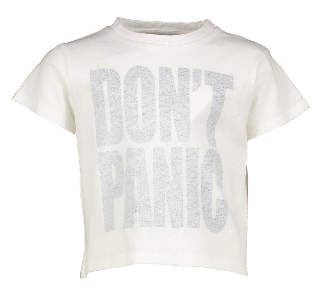 T-shirt blanc, pas de panique, filles de Bellerose