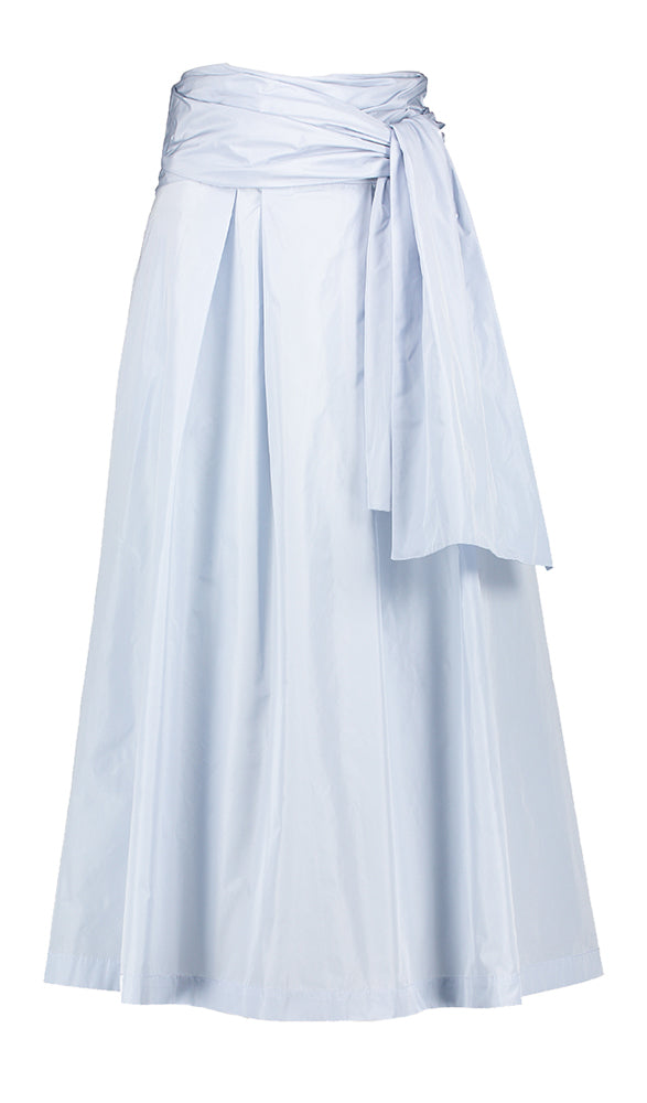 Lichtblauwe uitlopende rok met knoop detail Sonar Just Eve