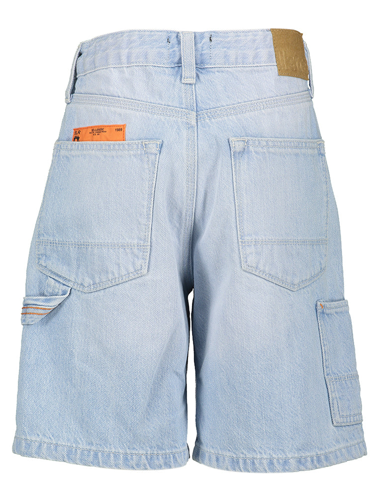 Licht blauwe cargo jeans short Peers Bellerose