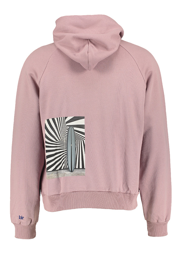 Vieux sweat à capuche rose Bellerose