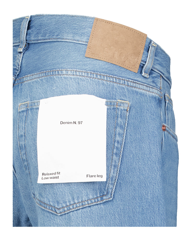 Blauwe wide fit jeans Kansa Bellerose