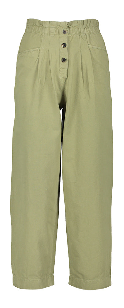 Kaki broek in ballon model met elastiek Bellerose