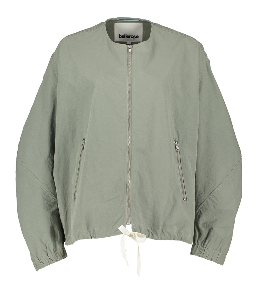 Kaki oversized vest in parachute stof Helsink Bellerose