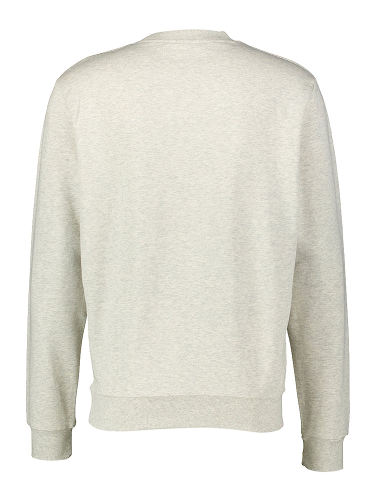 Pull en coton gris à col rond Les Deux