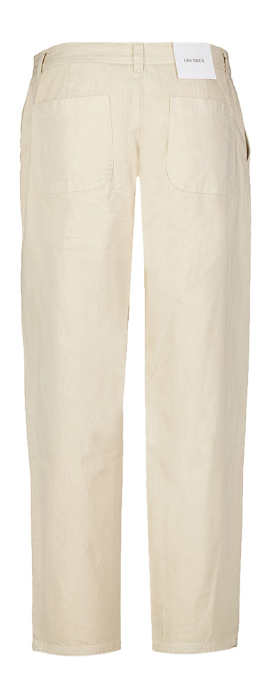 Beige straight jeans Les Deux