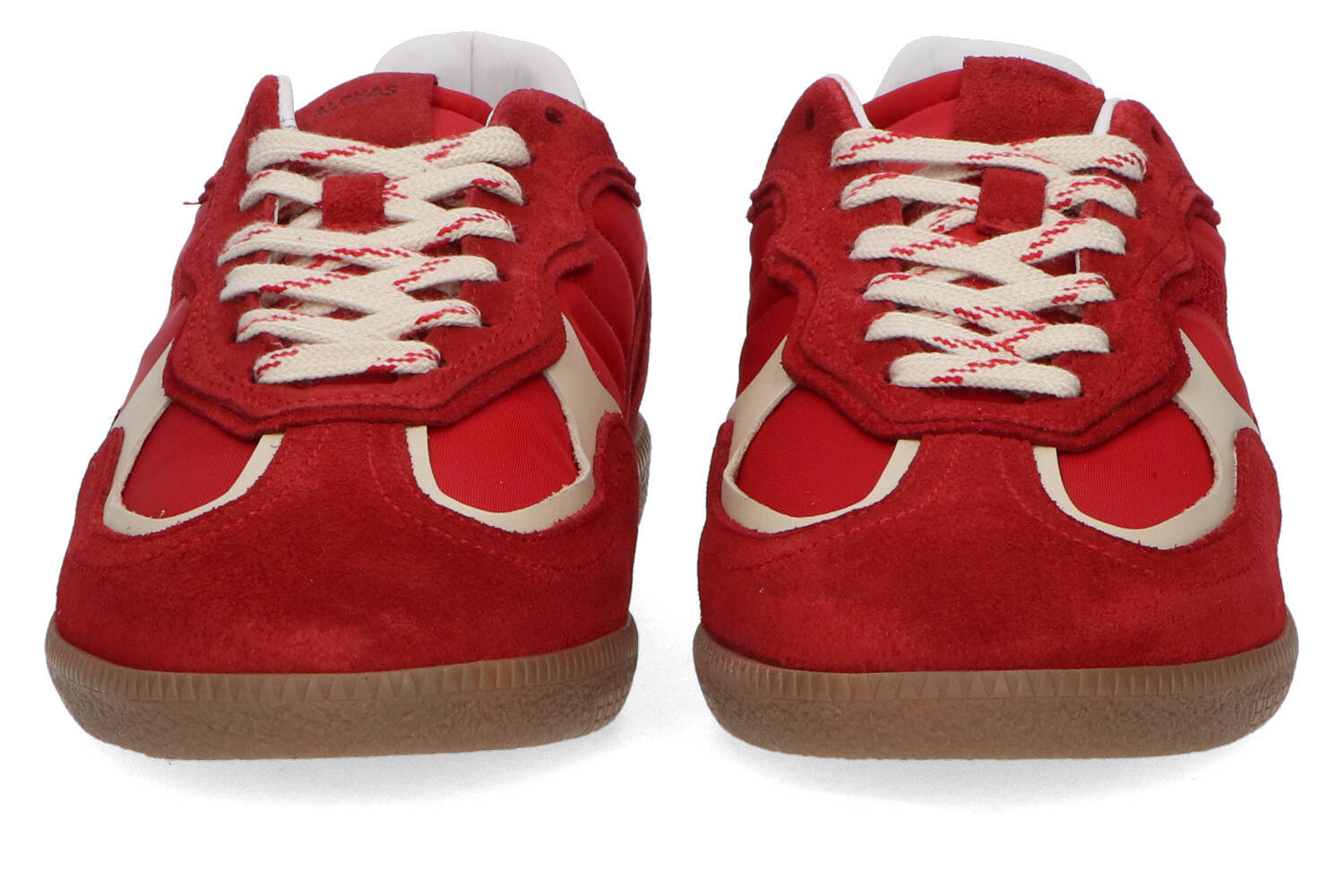 Baskets basses en cuir rouge brillant Alohas
