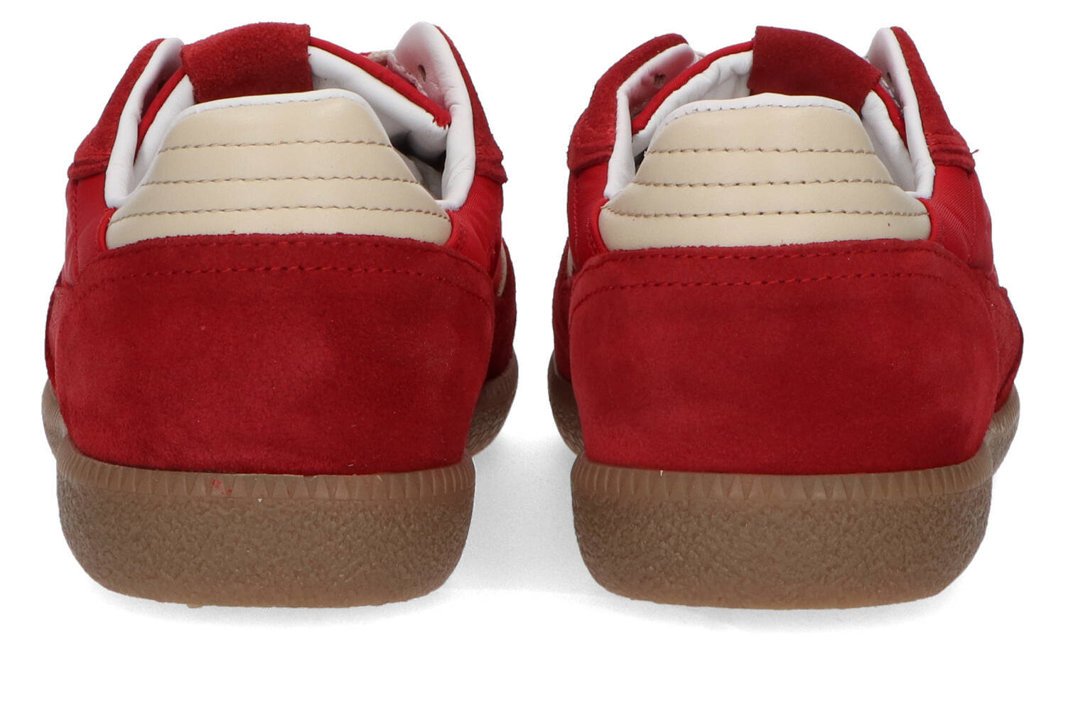 Baskets basses en cuir rouge brillant Alohas