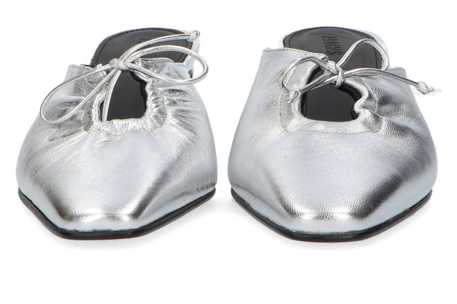 Pantoufle argentée à talon Amar Alohas