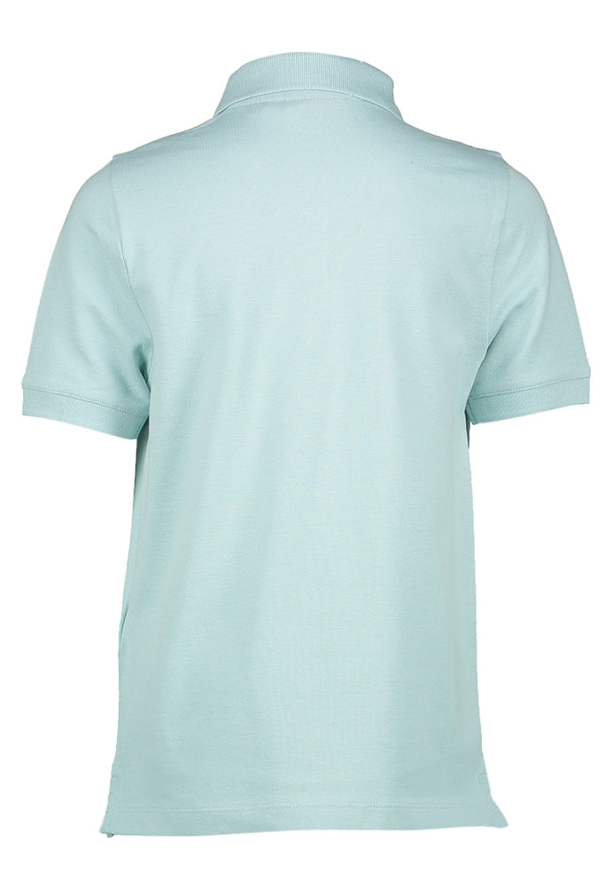 Lichtblauwe polo met merklogo Lyle & Scott