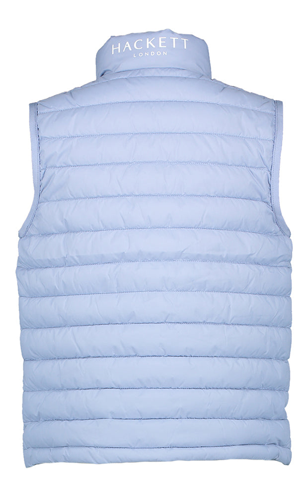 Gilet sans manches bleu clair avec logo Hackett