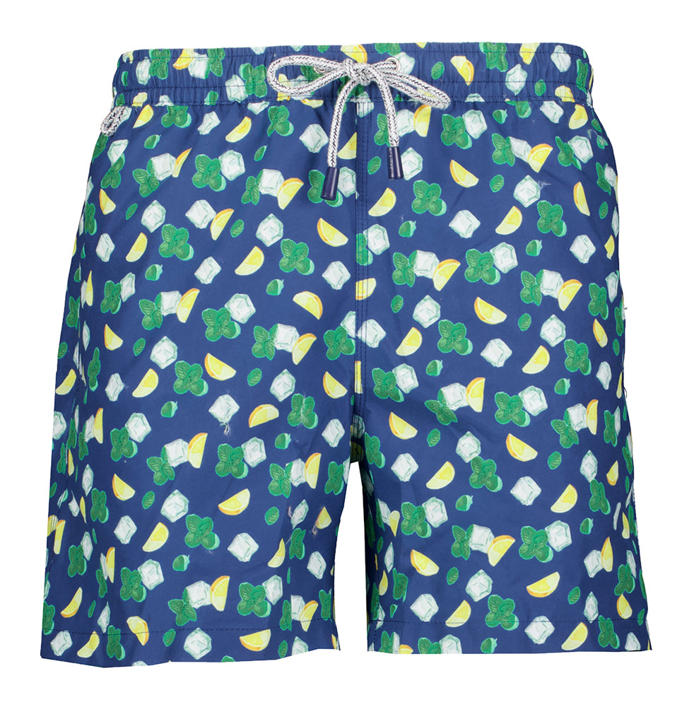 Blauwe zwemshort met citroenen Mc Alson