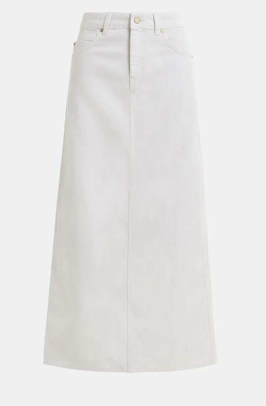 Jupe en jean blanc fendue Hobbit Essentiel