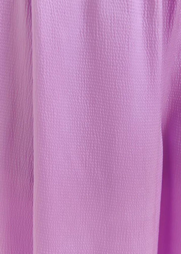 Pantalon violet Hollusk Essentiel à jambes larges